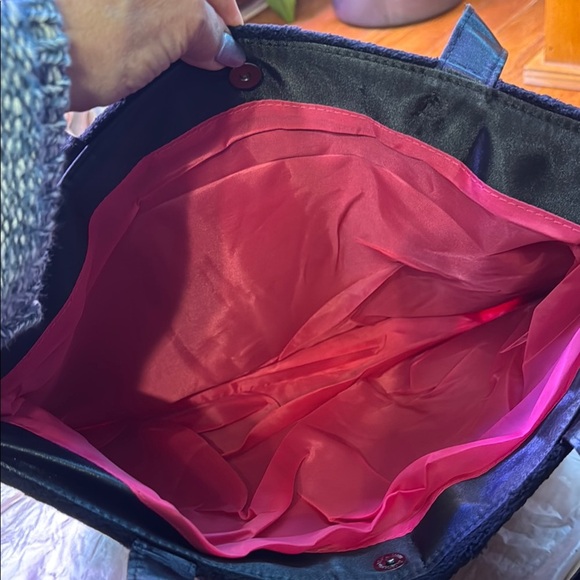 CHANEL Logo Tote Black Velour & Pink Satin Original Wrapper Precision Collection - Picture 6 of 12